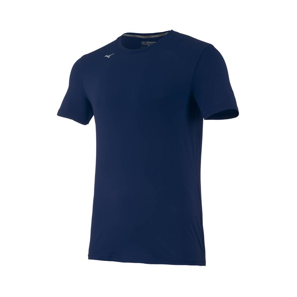 Panske Tričko Mizuno Attack 2.0 Volleyball Námornícka Modrá Vypredaj NQKX03856
